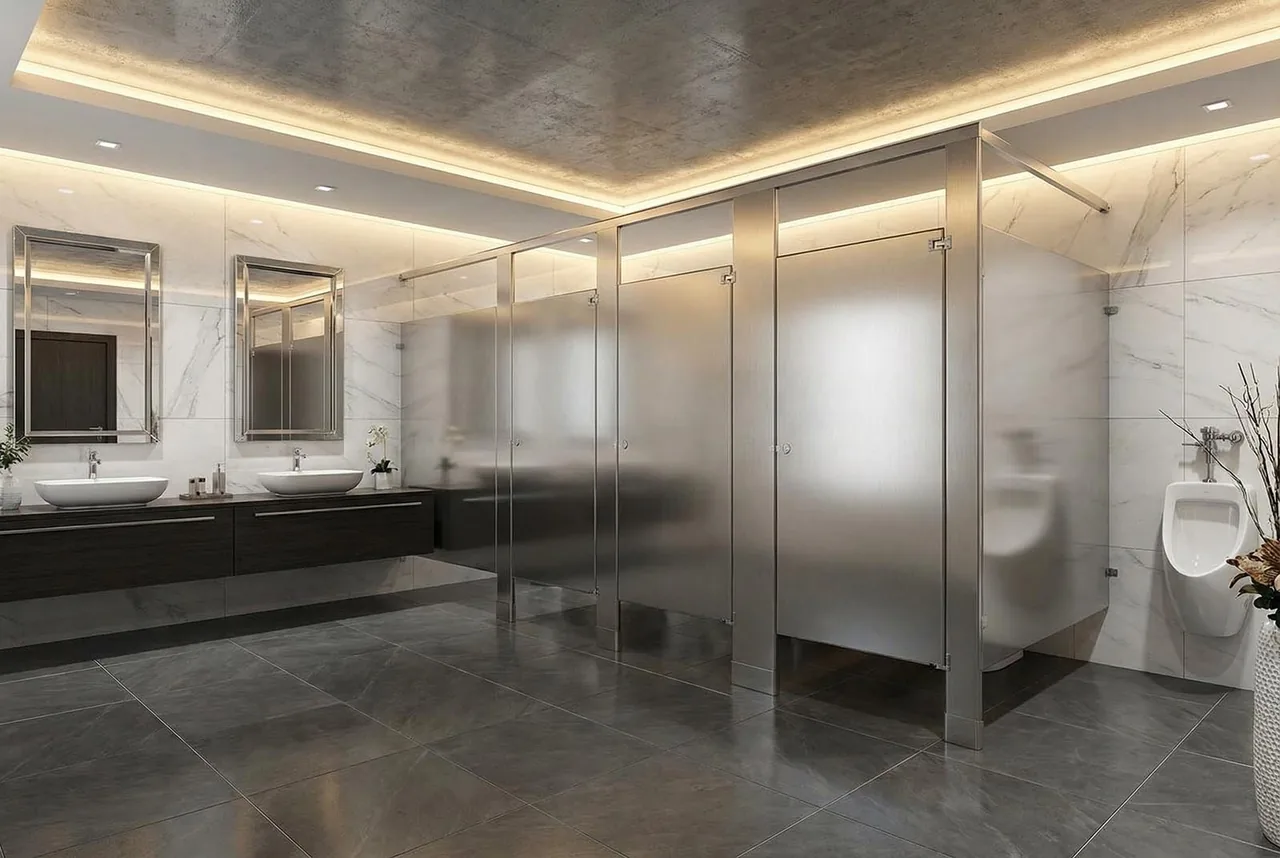 Stainless Steel commercial bathroom partitions